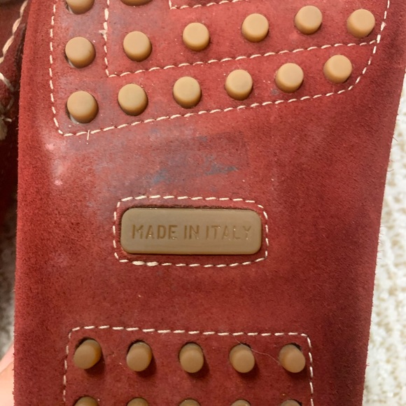 10 red suede loafers faconnable - Picture 9 of 9